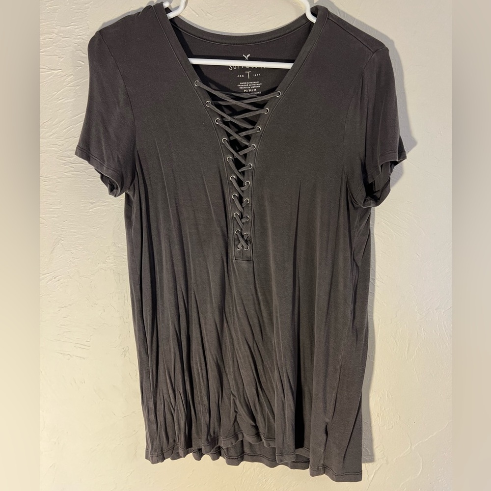 American Eagle gray soft and sexy tee, size M